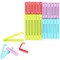 50-Piece Plastic Sealing Bag Clip for Food Chip Snack, 4 Color & Sizes